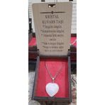 Pavrika Kristal Kuvars Taşı Kolye Özel Ahşap Kutulu