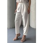 Paw Garage Scuba Harem Pantolon, Krep Kumaş, Rahat Kalıp