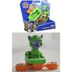 Paw Patrol: Action Pups Rocky Aksiyon Figürü ve Katlanabilir Kanatlı Hoverboard Uçak Oyuncağı -5 cm