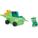 Paw Patrol, Aqua Pups, Rocky Köpek Yavrusu Figürlü Testere Balığı Tasarımlı Ana Araç, Oyuncak Araba, 3 Yaşından Büyük Çocuklar için