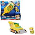 Paw Patrol, Aqua Pups, Rubble Köpek Yavrusu Figürlü Çekiç Başlı Köpek Balığı Tasarımlı Ana Araç, Oyuncak Araba