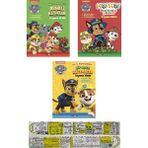 Paw Patrol Boyama Kitapları 3'lü Set + Mat. Öğreten Cetvel
