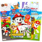 Paw Patrol Çıkartması Numaralı Kitap Seti ~ 2 Aktivite Boyama Kitabı, 1 Paw Patrol Çıkartması Mozaik Kitaplar Çıkartmalar ve Kapı Askısı