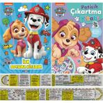 Paw Patrol Ilk Boyama Kitabım + Paticik Çıkartma Kitabı 2'li Set + Mat. Öğreten Cetvel