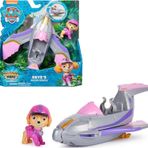 PAW PATROL Jungle Pups Skye figürlü Şahin Aracı, 3 yaşından büyük çocuklar için oyuncak