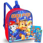 Paw Patrol Kızlar için Mini Sırt Çantası - Chase, Marshall, Rubble Plus Çıkartmalar ve Daha Fazlasına Sahip 12 inç Küçük Sırt Çantası ile Paket | Çocuklar için Paw Patrol Seyahat Çantası Seti, Çok