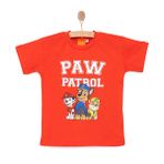 PAW Patrol -Nickelodeon Erkek Bebek Lisans Tişört Bisiklet Yaka Short Sleeve - Kırmızı