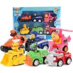 Paw Patrol Oyuncak Görev Araçları 6 Karakter ve Araçları Set - Renkli