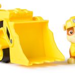 Paw Patrol, Rubble oyun figürlü inşaat aracı (sürdürülebilir temel araç/ana araç), 3 yaşından büyük çocuklar için oyuncak
