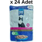 Paw Paw Biftekli Yaş 24x85 gr Kedi Mama