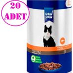 Paw Paw Kedi Yaş Maması Somonlu 85 gr 20 Ad