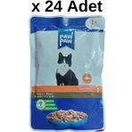 Paw Paw Somonlu 24x85 gr Yaş Kedi Mama