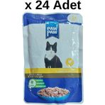 Paw Paw Tavuklu Yaş 24x85 gr Kedi Mama