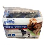 Pawise 12'li Siyah L Ultra Emici Köpek Bezi