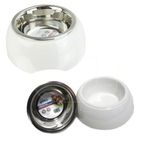 Pawise 160 ml Melamin Gövdeli Çelik Mama Kabı