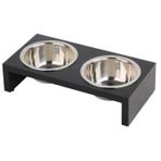 Pawise 2x200 ml Kedi ve Küçük Irk Köpekler için Ayaklı İkili Mama ve Su Kabı