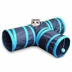 Pawise 30x25x80 cm Üç Yollu Kedi Oyun Tüneli