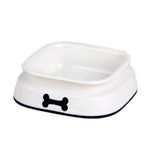 Pawise 500 ml 16x5.5 cm Beyaz Köpekler için Yavaş Beslenme Mama Kabı