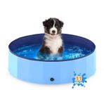 Pawise 81x8 inç Dış Mekan Katlanabilir Köpek Havuzu