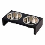 Pawise Ahşap Standlı Ayaklı 750 ml Kedi ve Köpek Mama Kabı
