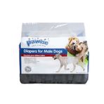 Pawise Kullan At Erkek Köpek Alt Bezi Siyah S 12'li