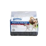 Pawise Kullan At Erkek Köpek Alt Bezi Siyah S