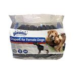 Pawise Siyah Medium 12 Adet Köpek Alt Bağlama Bezi