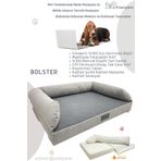 PAWİYANS Bolster Üst Kalite Köpek Yatağı 6,5-10cm Süngerli Sıvı Geçirmez Alezli. %100 Elyaflı. 2 Fermuarlı