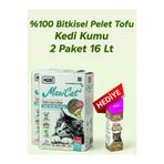 pawlox Maxicat %100 Bitkisel Pelet Tofu Kedi Kumu 16 Lt-Malt Paste Hediyeli