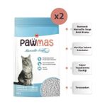 Pawmas Marsilya Sabunu Kokulu 10x2 lt Bentonit Kedi Kumu