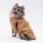 Pawstar Bej Churchill Su Geçirmez Küçük Irk Köpek Yeleği (M)