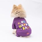 Pawstar Happy Küçük Irk Köpek Penye Tulum Pijama (M)