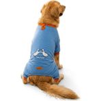 Pawstar Mavi Ducks Pijama Orta ve Büyük Irk Köpek Pijaması - Köpek Tulumu - Köpek Kıyafeti (15 Kg-45 Kg) - 6XL