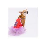 Pawstar Nar Çiçeği Hello Summer Kedi Köpek Elbisesi - Kedi Köpek Kıyafeti Nar Çiçeği L