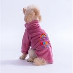Pawstar Pembe Jaipur Küçük Irk Köpek Peluş Ceket (L)