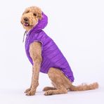 Pawstar Railway Purple Su İtici Orta-Büyük Irk Köpek Yelek Yağmurluk (4XL)