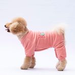 Pawstar Rose Bonjour Kadife Küçük Irk Köpek Tulumu - L
