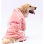 Pawstar Rose Bonjour Kadife Orta-Büyük Irk Köpek Tulumu (3XL)