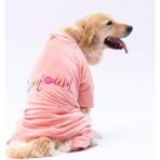 Pawstar Rose Bonjour Kadife Orta-Büyük Irk Köpek Tulumu (4XL)