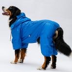 Pawstar Sax Mavi Muson Polarlı Su Geçirmez Orta-Büyük Irk Köpek Yağmurluk Tulum (3XL)