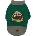 Pawstar Yeşil Pug Sweat Kedi Köpek Sweat Kedi Köpek Kıyafeti