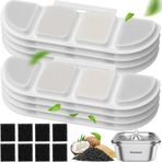 Pawtners WF008A Kedi Su Çeşmesi için 8 Paket Yedek Filtreler, Çoklu Filtrasyon Malzemesi, Pet Kediler Köpekler Su Çeşmeleri için Yedek Filtre