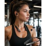 Paxteks Extra Bass Kablosuz Kulaklık Uzun Bataryalı Neckband Tasarım