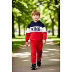 PayBuy Erkek Çocuk Kapüşonlu Sweatshirt ve Eşofman Takımı Konforlu ve Şık Giyim Kaliteli Şık Rahat - Kırmızı - 3 - 4 Yaş
