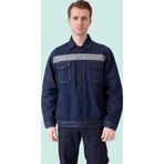PayBuy Erkek Denim ISG Mont Koyu Reflektör Detaylı CE Tulipa Kot İş Güvenliği Reflektörlü Ceket