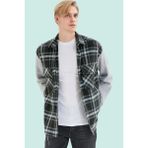 PayBuy Erkek Kışlık Kareli Oduncu Gömlek Oversize Kalıp Günlük Stil Hafta Sonu Yaz Aylarının Vazgeçilmezi - Lacivert - XL
