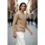 PayBuy Erkek Regular Fit Dik Yaka Düz Triko Kazak Kışlık Basic Yumuşak Yapısıyla Günlük Kombinler İçin