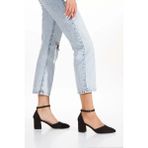 PayBuy Kadın Moda Şık Klasik Kısa Düğün Nişan Gece Abiye Ayakkabı - Siyah