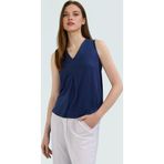 PayBuy Kadın Modal Örme Bluz Rahat Kalıp V Yaka Yazlık Modern Stil Şık Görünüm Yüksek Kalite