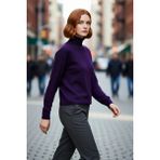 PayBuy Kadın Oversize Balıkçı Yaka Basic Triko Kazak Kışlık Soğuk Havalar Için Ideal Şıklık ve Rahatlık - Mor